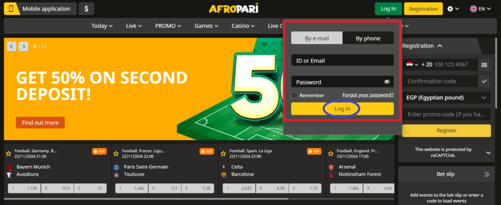 Sign Up to the AfroPari Platform