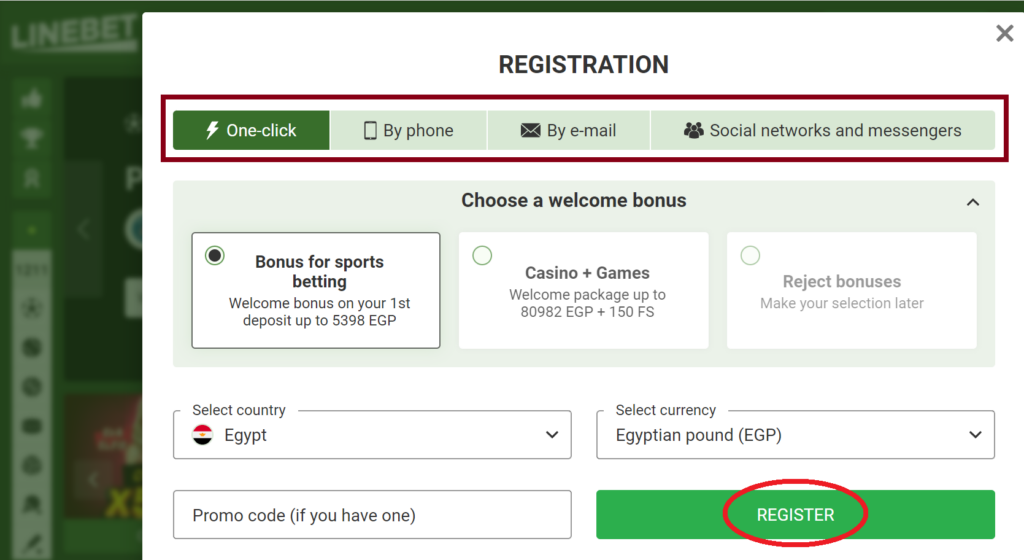 Sign Up to the Linebet Bookmaker Site