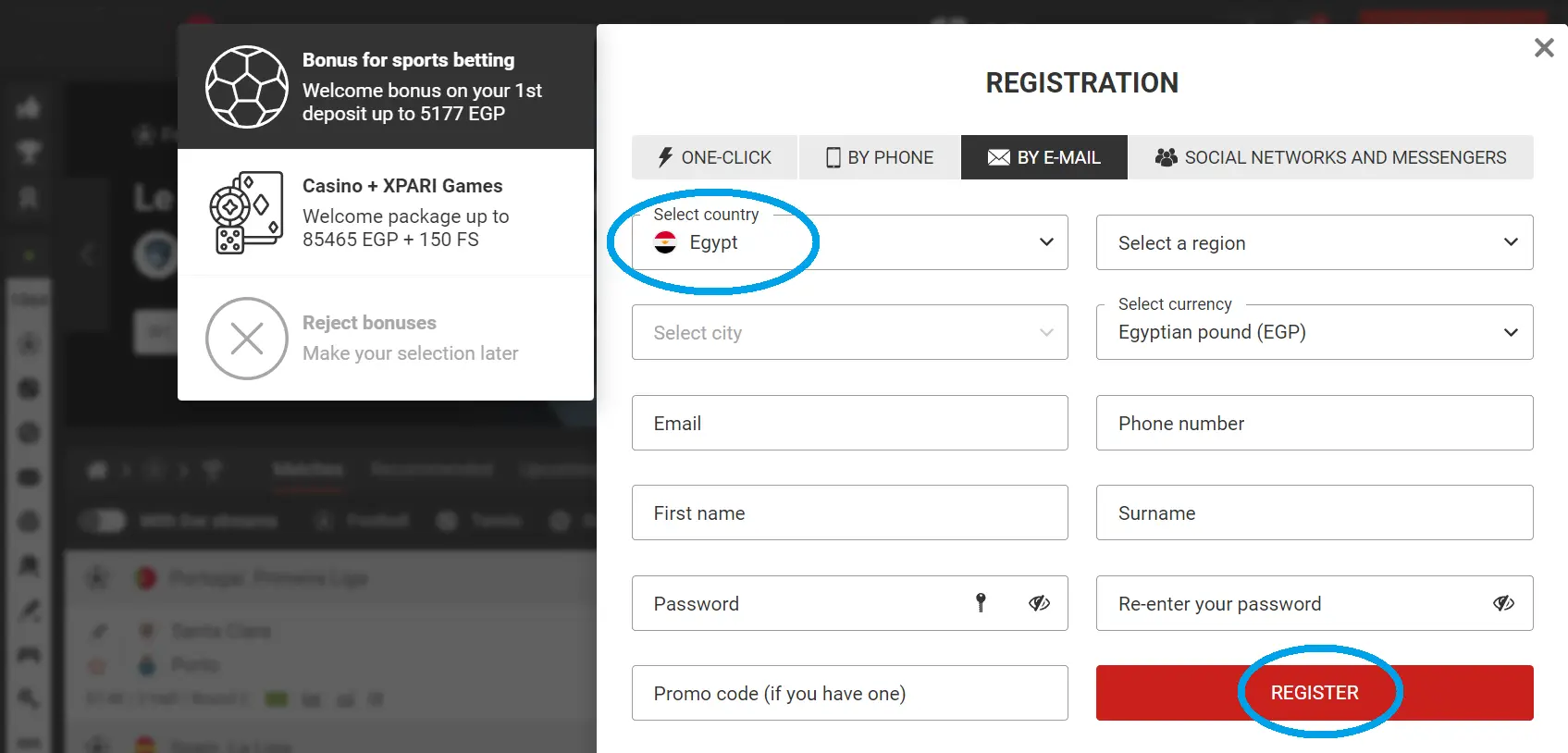 Xparibet Registration & Login Xparibet Registration & Login