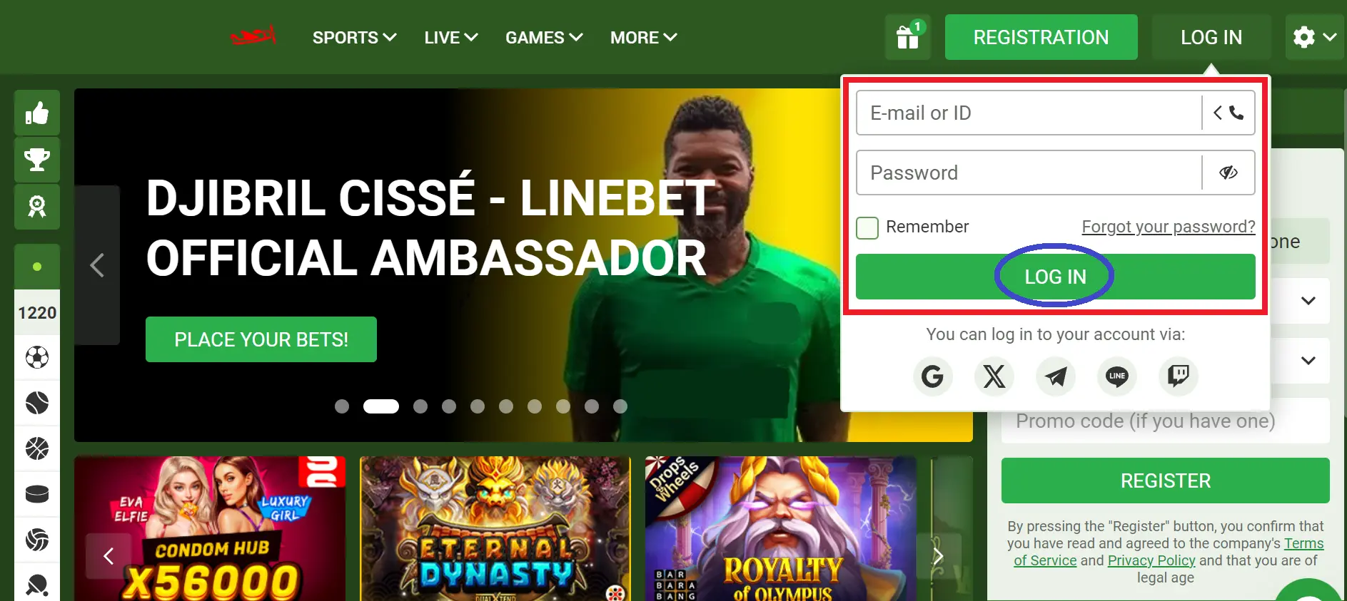 Linebet Login for Existing Members Linebet Login for Existing Members