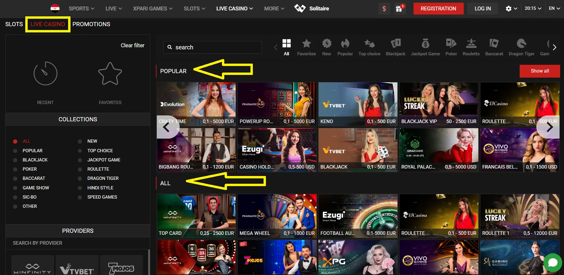 Live Betting with XPariBet Live Betting with XPariBet