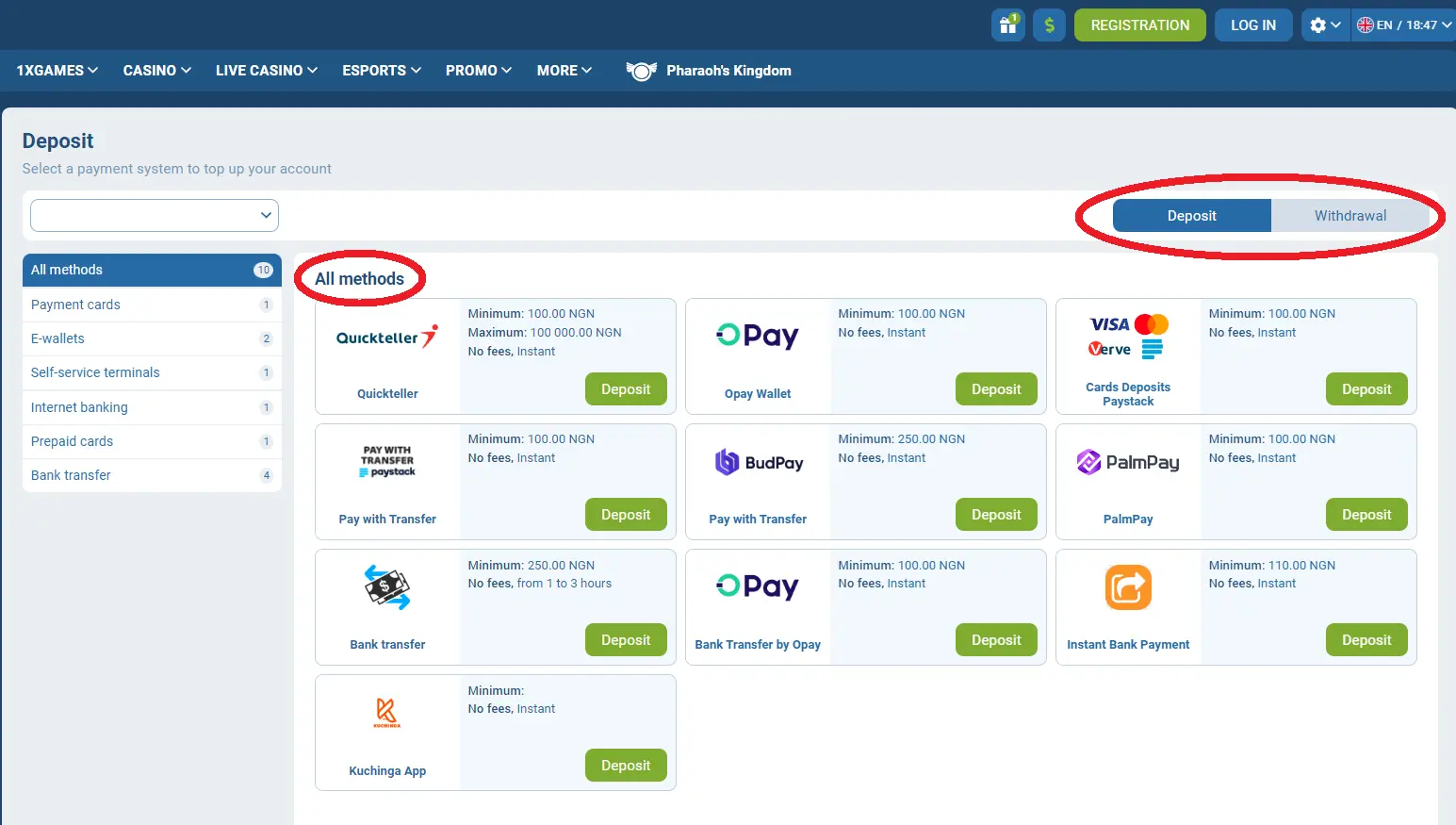 Payment Systems in 1xBet Egypt Payment Systems in 1xBet Egypt
