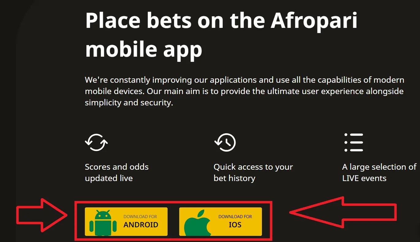 Install the AfroPari App for Android Install the AfroPari App for Android