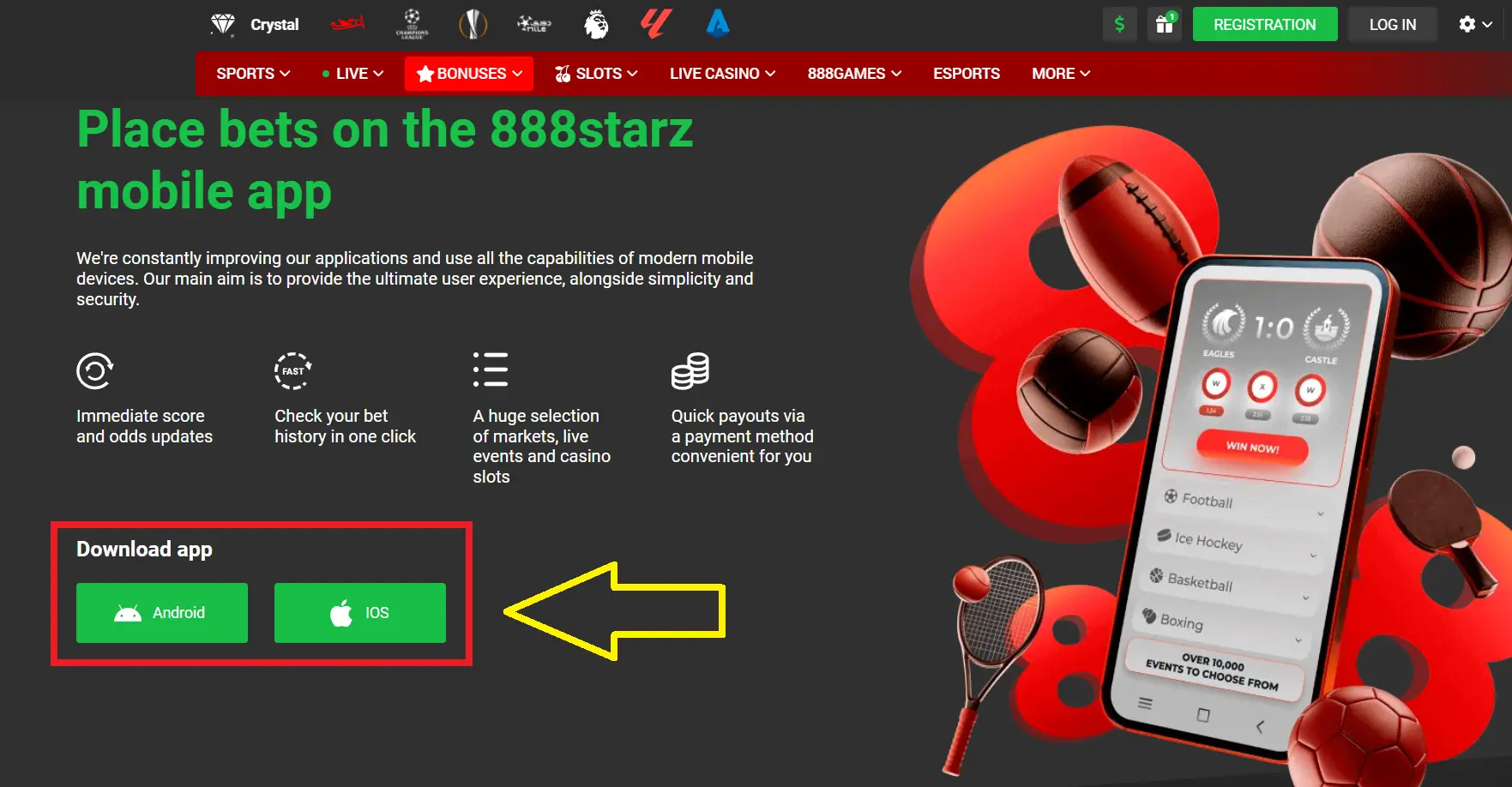 Multifunctional 888Starz Application for Android